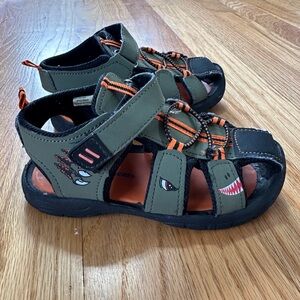 Rugged Bear Toddler Boys T-Rex Double Adjustable Strap Sandals sz 10
